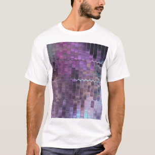 Bright Mosaic: Multicolored Glossy Abstract. T-Shirt