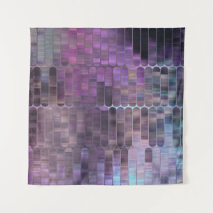 Bright Mosaic: Multicolored Glossy Abstract. Tapestry