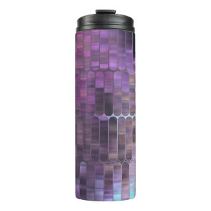 Bright Mosaic: Multicolored Glossy Abstract. Thermal Tumbler