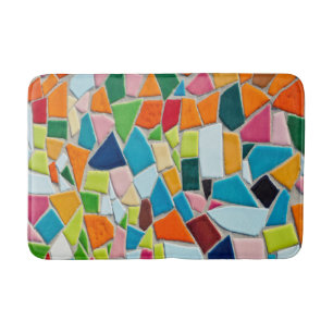 Bright Mosaic Tiles Bath Mat