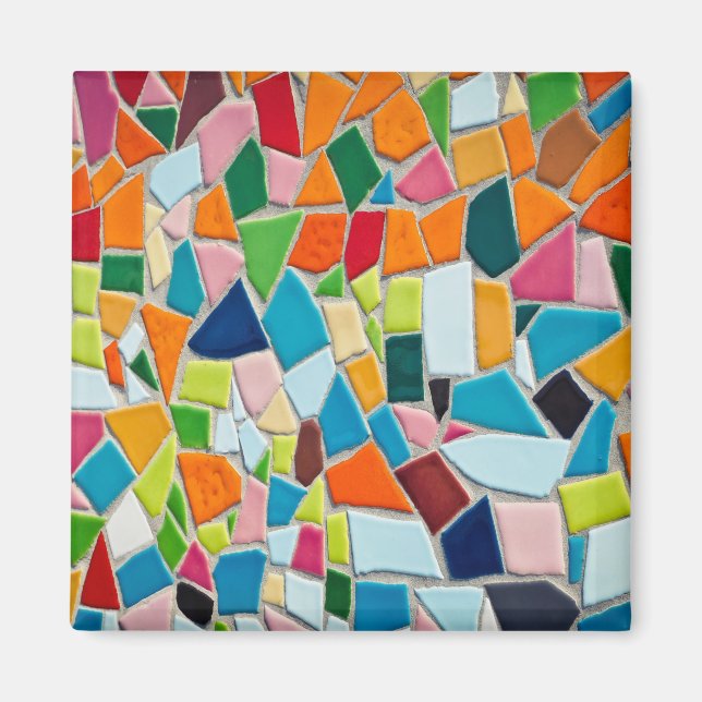 Bright Mosaic Tiles Magnet (Front)
