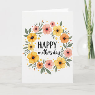 Bright Mothers Day Flower Card