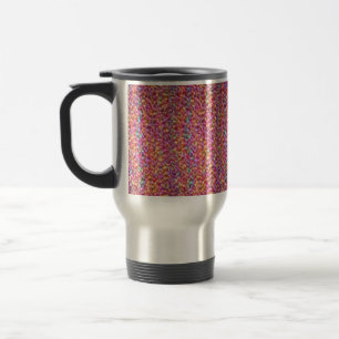 Bright Mottled Autumn Colours "Crocheted" mug