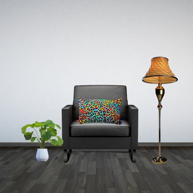 Bright Multicolor Mosaic Lumbar Cushion (Creator Uploaded)