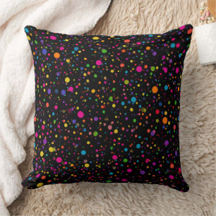 Bright Multicolor Polka Dots Cushion