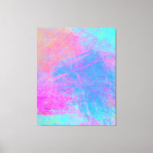 Bright Multicolor Splashes Canvas Print