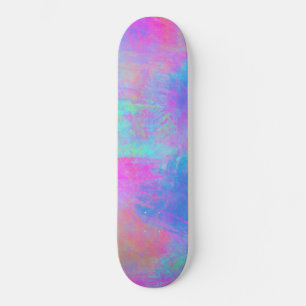 Bright Multicolor Splashes Skateboard