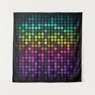 Bright Multicolor Vintage Abstract Art Tapestry