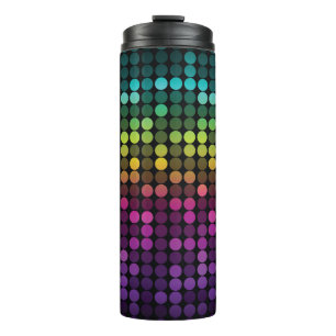 Bright Multicolor Vintage Abstract Art Thermal Tumbler