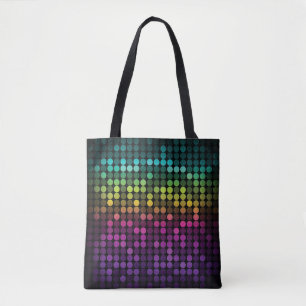 Bright Multicolor Vintage Abstract Art Tote Bag