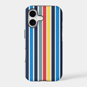Bright multicolored vertical stripes.