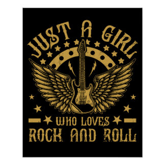 Bright Music Rock and Roll Poster