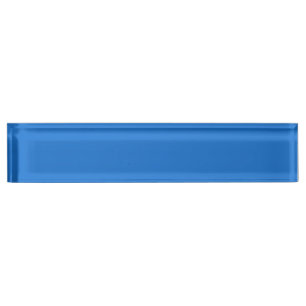 Bright navy blue  (solid colour)  nameplate