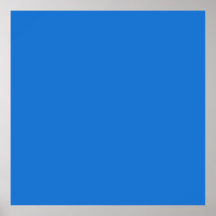 Bright navy blue  (solid colour)  poster