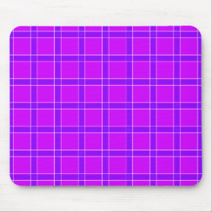 Bright neon crimson chequered pattern Throw Pillow Mouse Pad