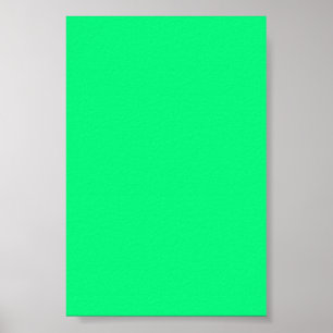 Bright Neon Green Background on a Poster