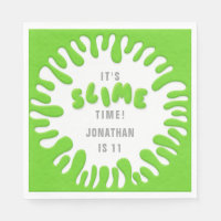 Bright neon green slime party