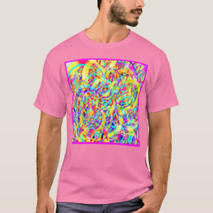 Bright Neon Patterns Print T-Shirt