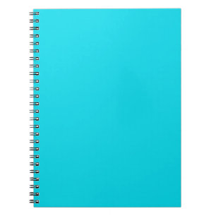 Bright Neon Teal Blue Notebook