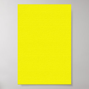 Bright Neon Yellow  Background on a Poster