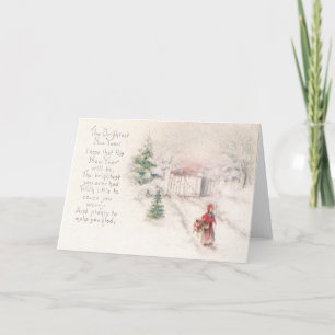 Bright New Year Holiday Card