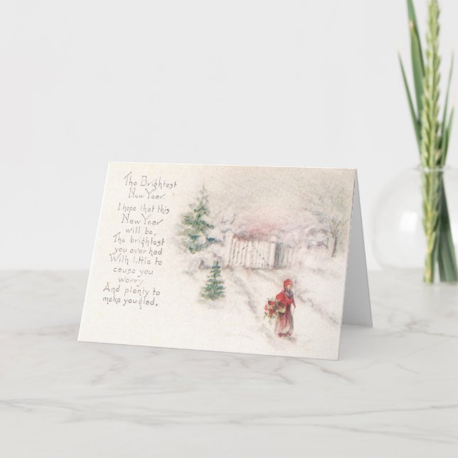 Bright New Year Holiday Card (Front)