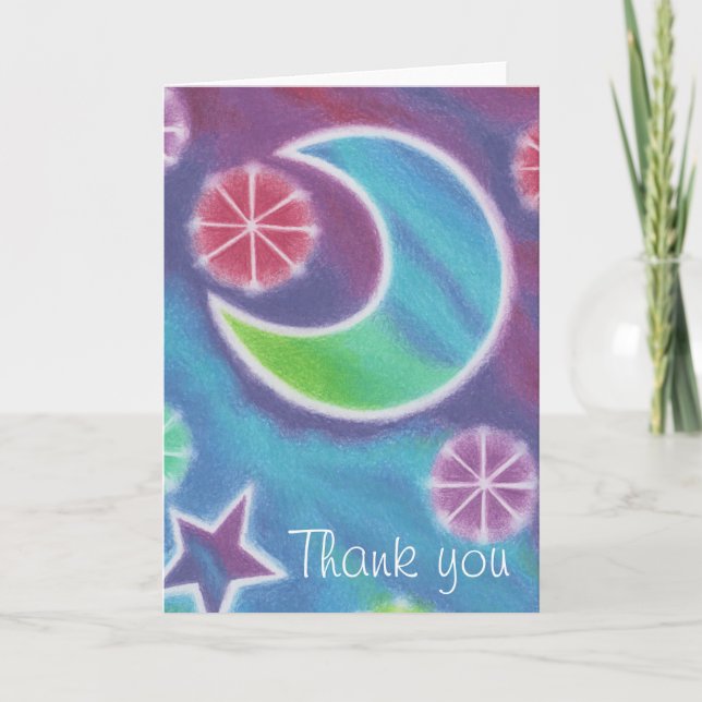 Bright Night Moon 'Thank you' card (Front)