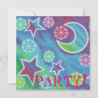 Bright Night party invitation