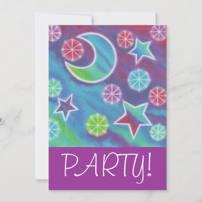 Bright Night party invitation (Front)