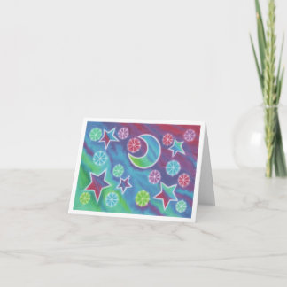 Bright Night 'Thank you' note card