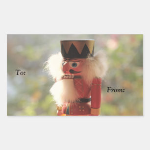 bright nutcracker gift tag stickers