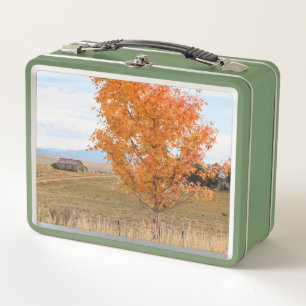Bright October Metal Lunch Box