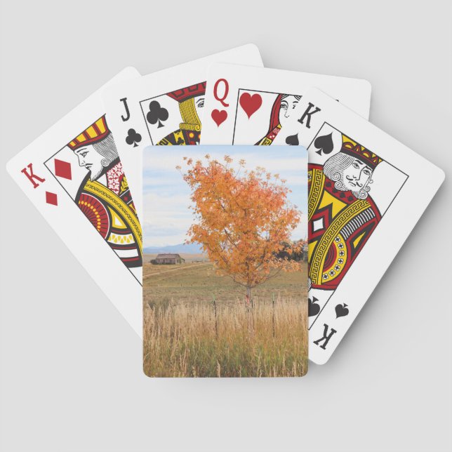 Bright October  Playing Cards (Back)