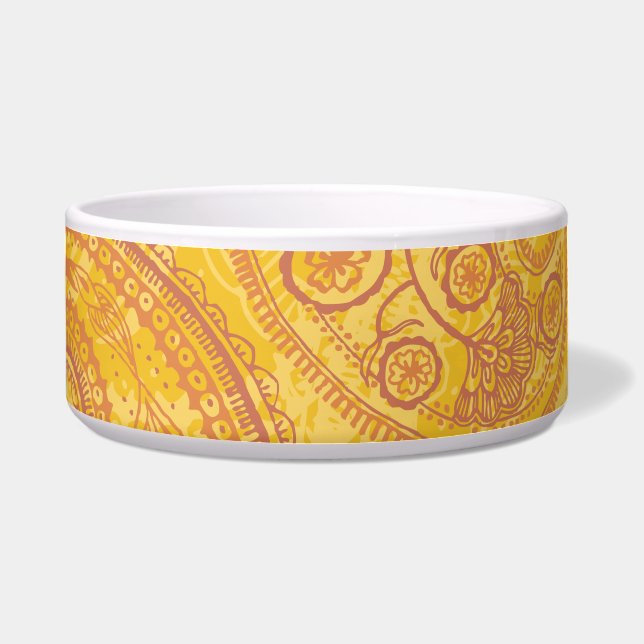 Bright Orange & Gold Paisley (Front)