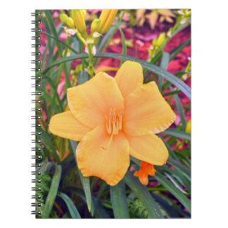 Bright orange Lily Notebook