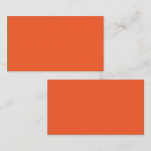 Bright Orange Minimalist Solid Background Enclosure Card