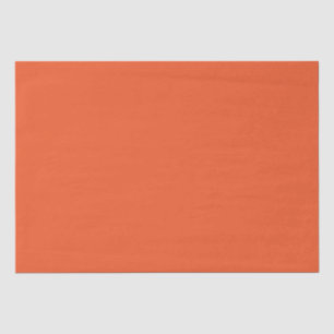 Bright Orange Minimalist Solid Background Tissue Paper