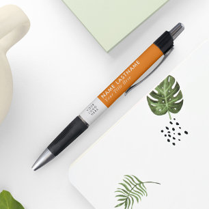 Bright Orange Modern Simple Custom Logo Business