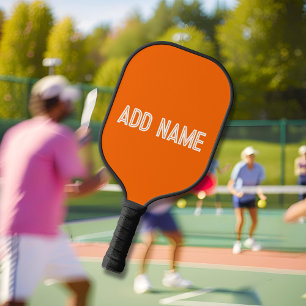bright orange- personalised pickleball paddle