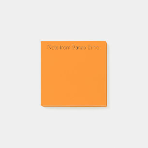 Bright Orange Post-it Notes