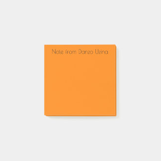 Bright Orange Post-it Notes