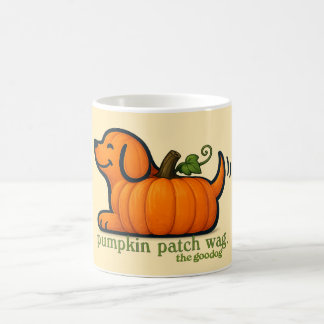 Bright Orange Pumpkin Fall Dog Lover Coffee Mug