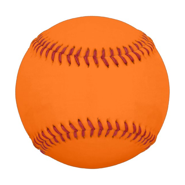 Bright Orange Solid Colour Baseball (Front)