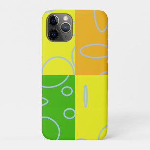 Bright Orange Yellow Green Geometric Loop Case-Mate iPhone Case