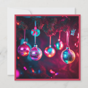 Bright Ornaments Holiday Card