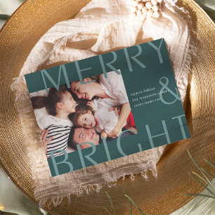 Bright Overlay   Modern Holiday Photo Card