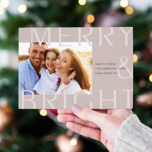 Bright Overlay   Modern Holiday Photo Card