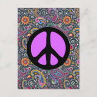 Bright Paisley on Flat Black