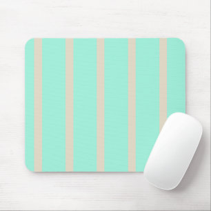 Bright pastel blue and grey striped lines mouse pad
