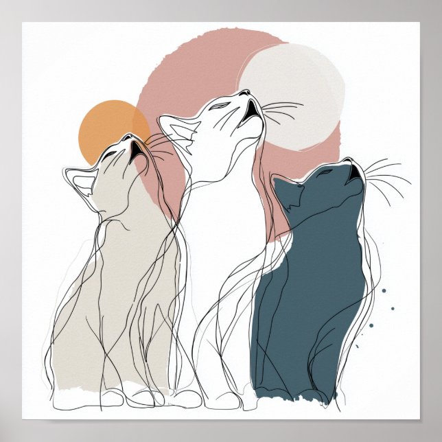 Bright Pastel Flower Semi-Gloss Poster (Front)